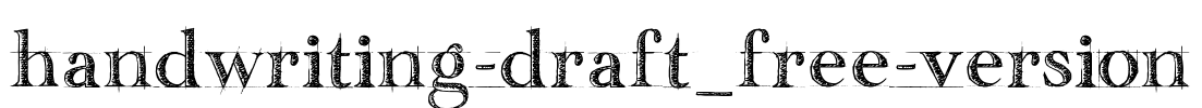 handwriting-draft_free-version Font Image