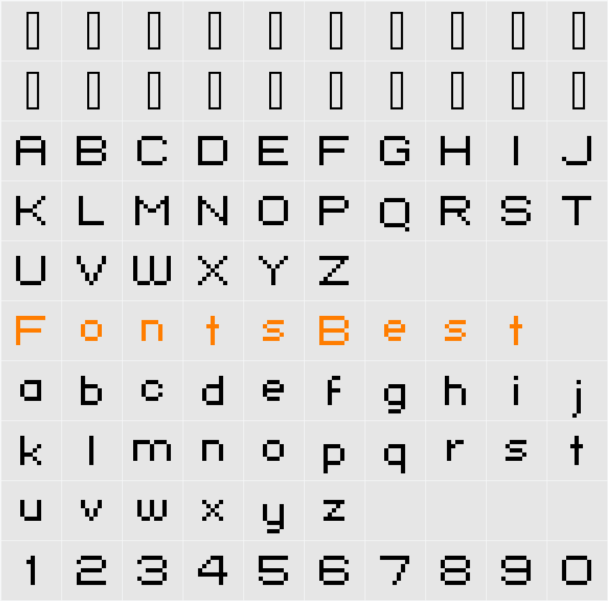 standard 07_52 Character Map