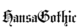 HansaGothic Font Image