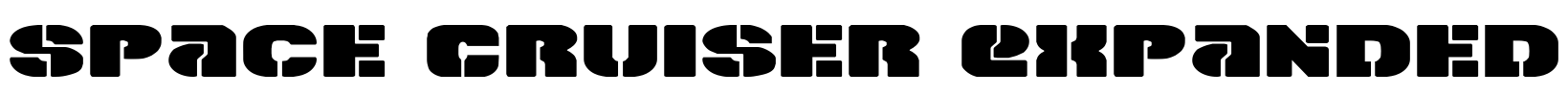 Space Cruiser Expanded Font Image