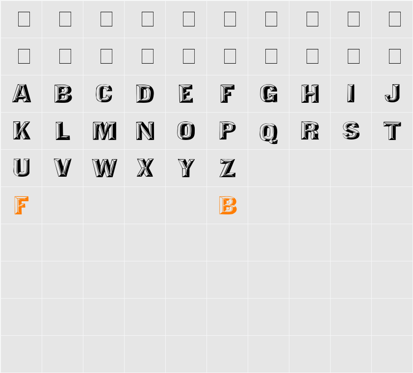 Tejaratchi Ex Lefti Character Map