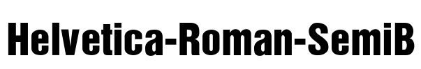 Helvetica-Roman-SemiB