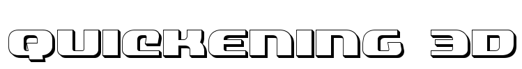 Quickening 3D Font Image