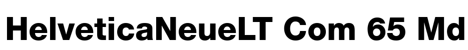 HelveticaNeueLT Com 65 Md