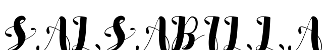 SALSABILLA Font Image