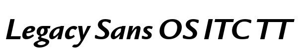 Legacy Sans OS ITC TT Font Image