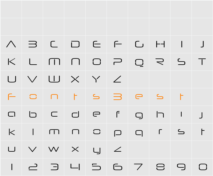 Neuropol Nova Xp Lt Character Map
