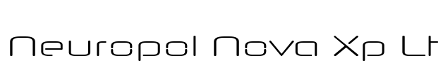 Neuropol Nova Xp Lt Font Image