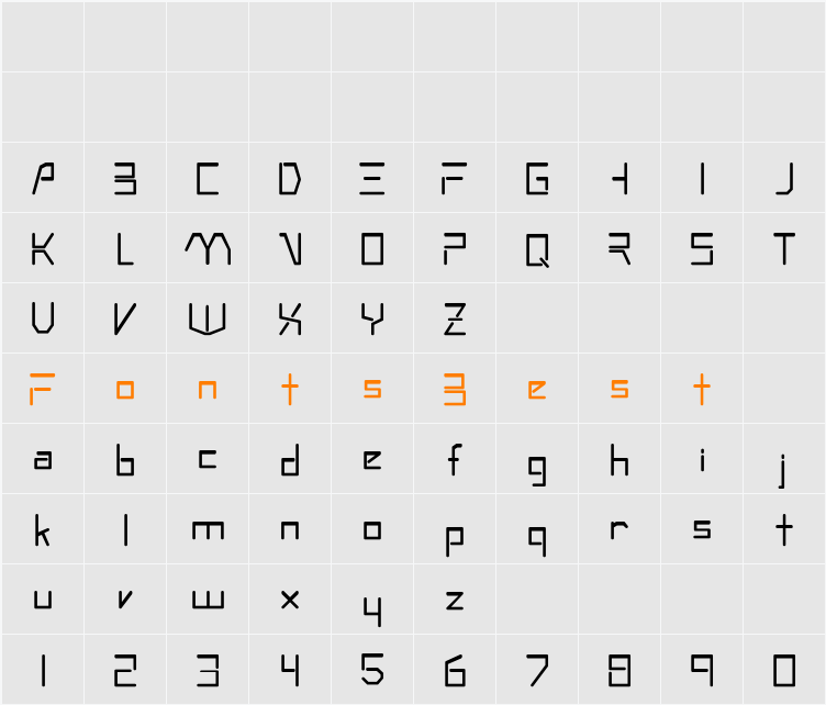RSAndromeda Character Map