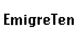 EmigreTen Font Image