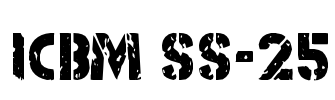 ICBM SS-25 Font Image