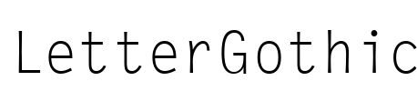 LetterGothic