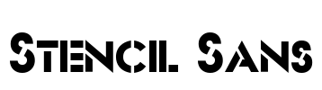 Stencil Sans Font Image