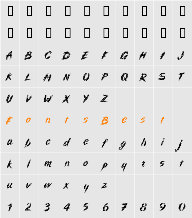 DuMathieu Character Map