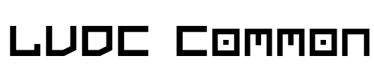 LVDC Common Font Image