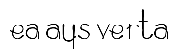 ZeaMaysEverta Font Image