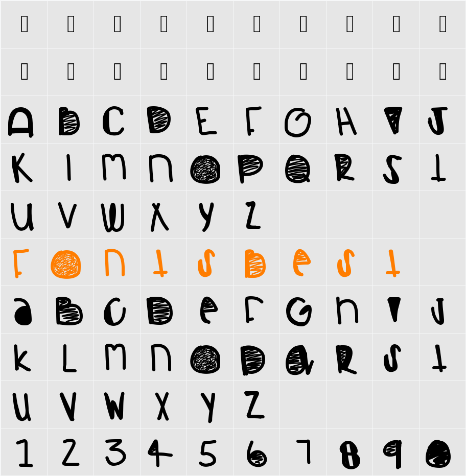 Restless Character Map