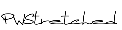 PWStretched Font Image