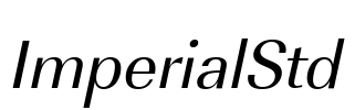 ImperialStd Font Image
