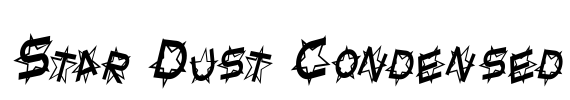 Star Dust Condensed Font Image