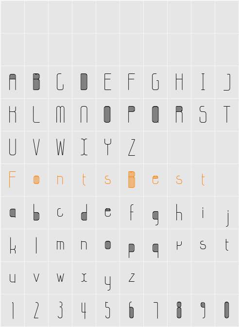 Stripes Character Map