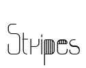 Stripes Font Image