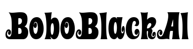 BoboBlackAl Font Image