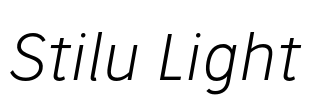 Stilu Light Font Image