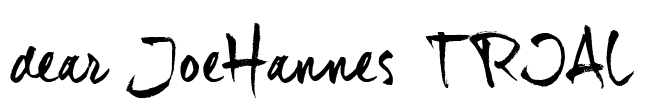 dear_JoeHannes_TRIAL Font Image