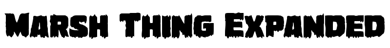 Marsh Thing Expanded Font Image