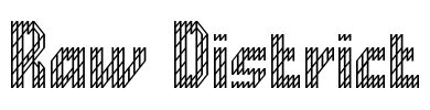 Raw District Font Image