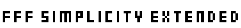 FFF Simplicity Extended Font Image