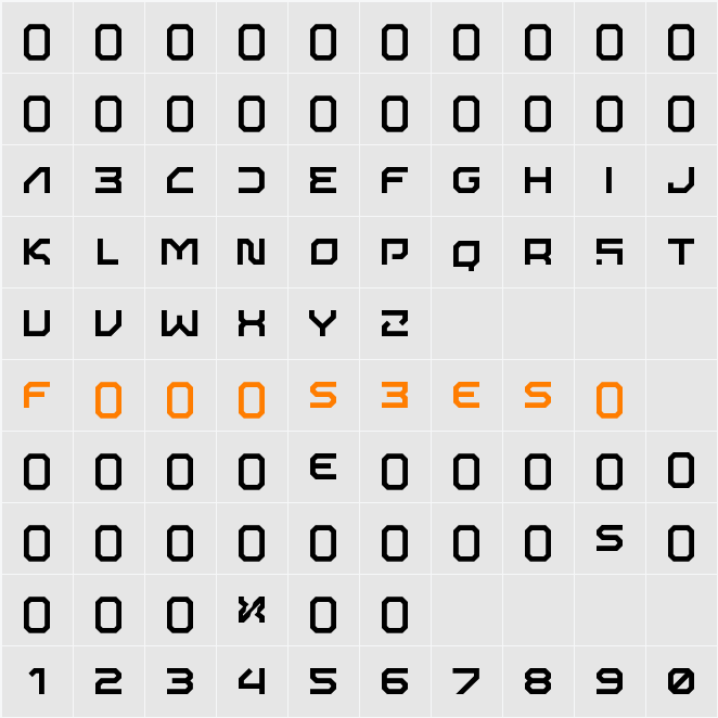 [-AlphaBot-Xen-] Character Map
