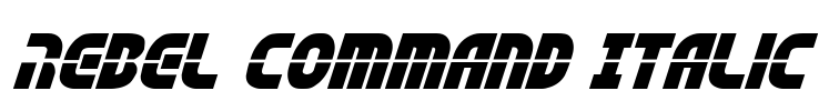 Rebel Command Italic Font Image