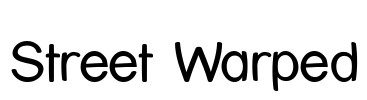 Street Warped Font Image