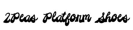 2Peas Platform Shoes Font Image