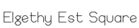 Elgethy Est Square Font Image