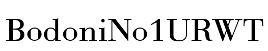 BodoniNo1URWT