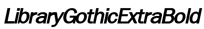 LibraryGothicExtraBold