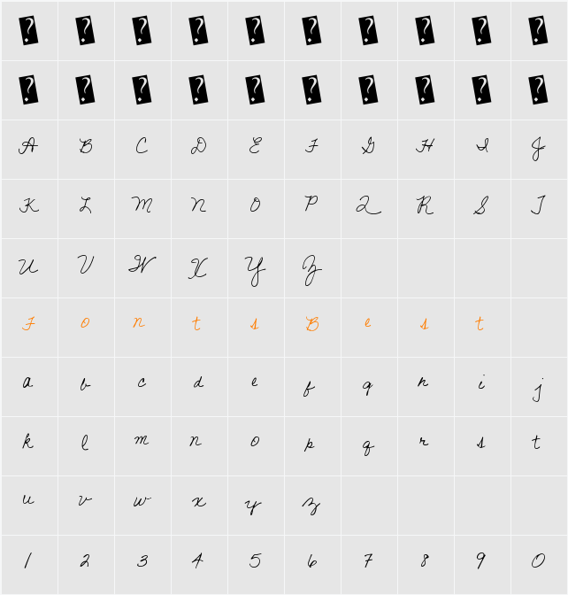 GiftExchange Character Map