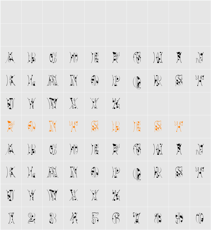a_CalyxInkBl Character Map