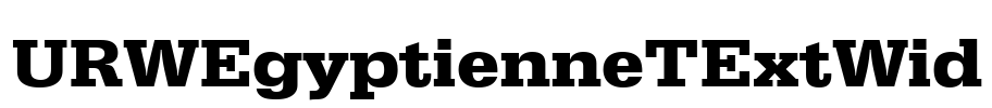 URWEgyptienneTExtWid Font Image