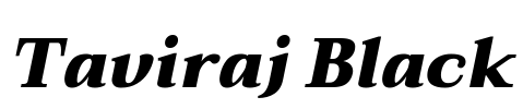 Taviraj Black Font Image