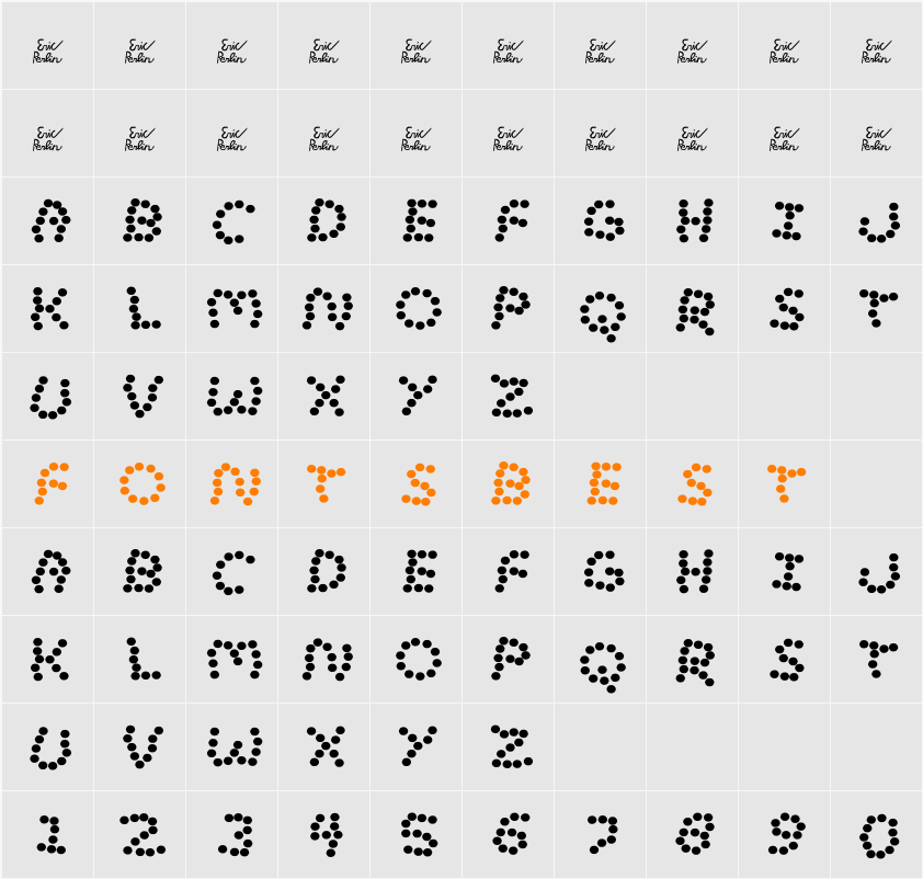 Lost Marbles Character Map