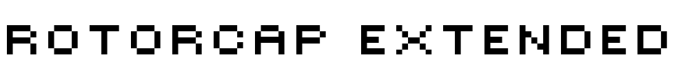 ROTORcap Extended Font Image