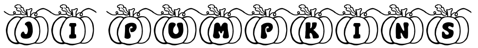 JI Pumpkins Font Image