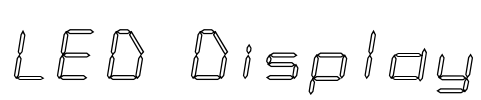 LED Display Font Image