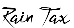 Rain Tax Font Image