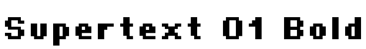 Supertext 01 Bold Font Image