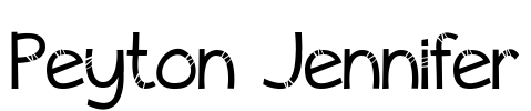 Peyton Jennifer Font Image